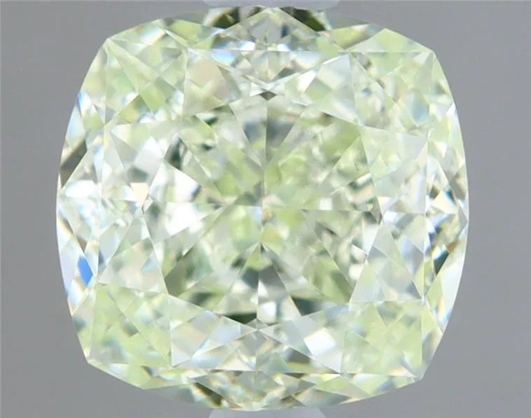 1.01ct Cushion brilliant Natural Diamond (Colour Fancy Light Green, Clarity VS1, GIA Certified)