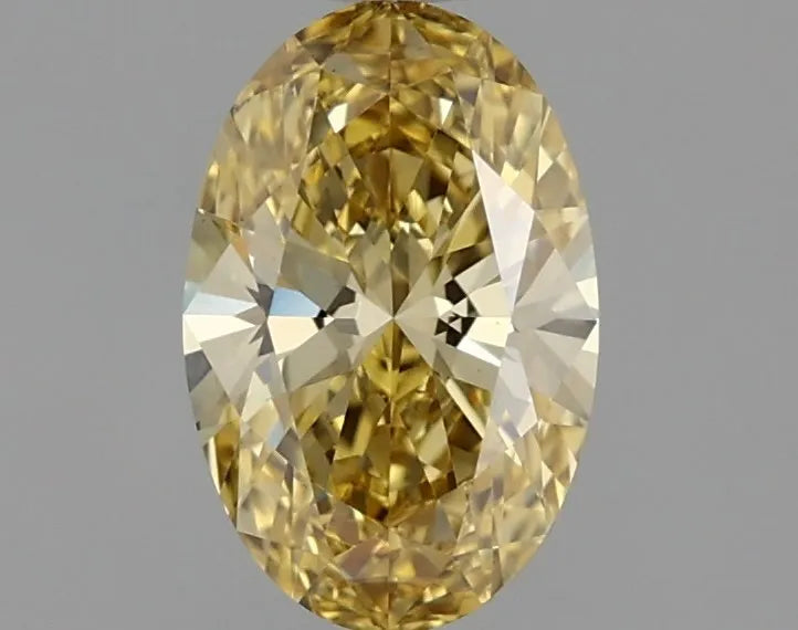 1.02ct Oval Lab Grown Diamond (Colour Fancy Intense Yellow, Clarity VS1, IGI Certified)