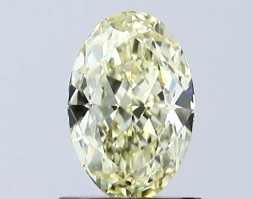 1.04ct Oval Lab Grown Diamond (Colour Fancy Yellow, Clarity VS1, IGI Certified)