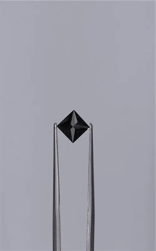 1.15ct Princess Natural Diamond (Colour Fancy Black, Clarity VVS2, Cut EX, GIA Certified)