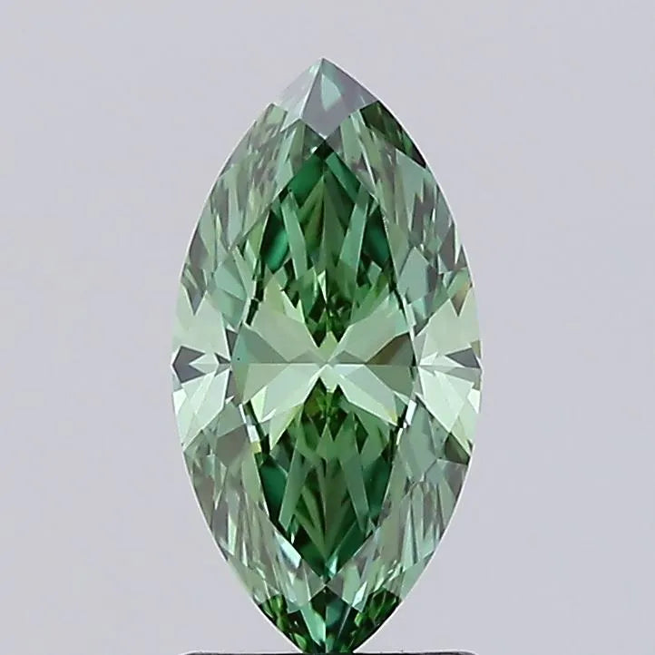 1.51ct Marquise Lab Grown Diamond (Colour Fancy Vivid Green, Clarity VS1, IGI Certified)