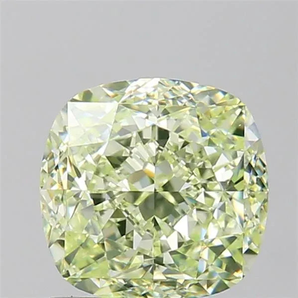 2.01ct Cushion brilliant Natural Diamond (Colour Fancy Light Green, Clarity VVS2, GIA Certified)