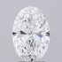 2.06ct Oval Lab Grown Diamond (Colour E, Clarity VVS1, IGI Certified)