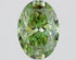 2.21ct Oval Lab Grown Diamond (Colour Fancy Vivid Green, Clarity VS1, IGI Certified)