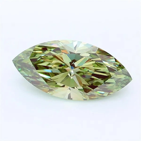 2.50ct Marquise Lab Grown Diamond (Colour Fancy Vivid Green, Clarity VVS2, IGI Certified)