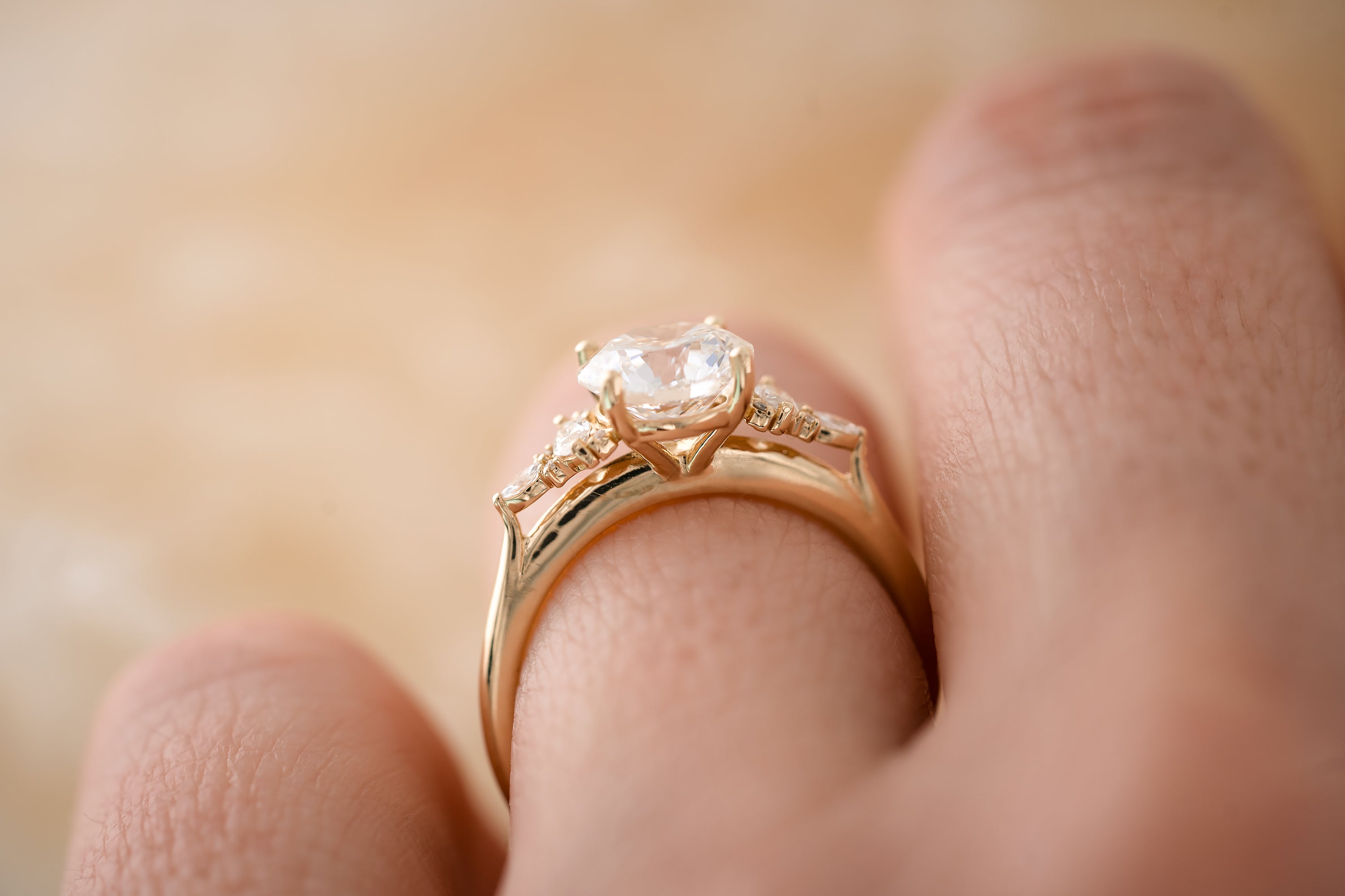 The Maeve 1.7 CT Round Diamond Ring - Lavender Creek Gems