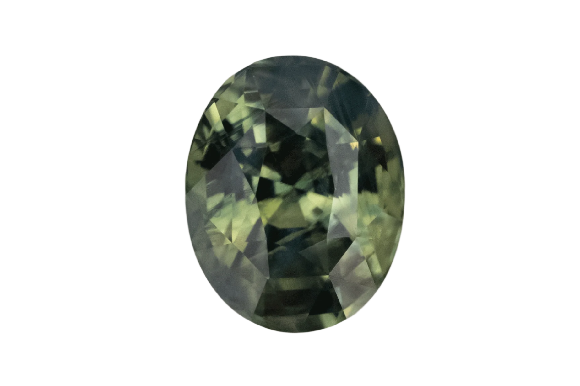 1.64 CT Oval Cut Teal Green Sapphire - Lavender Creek Gems