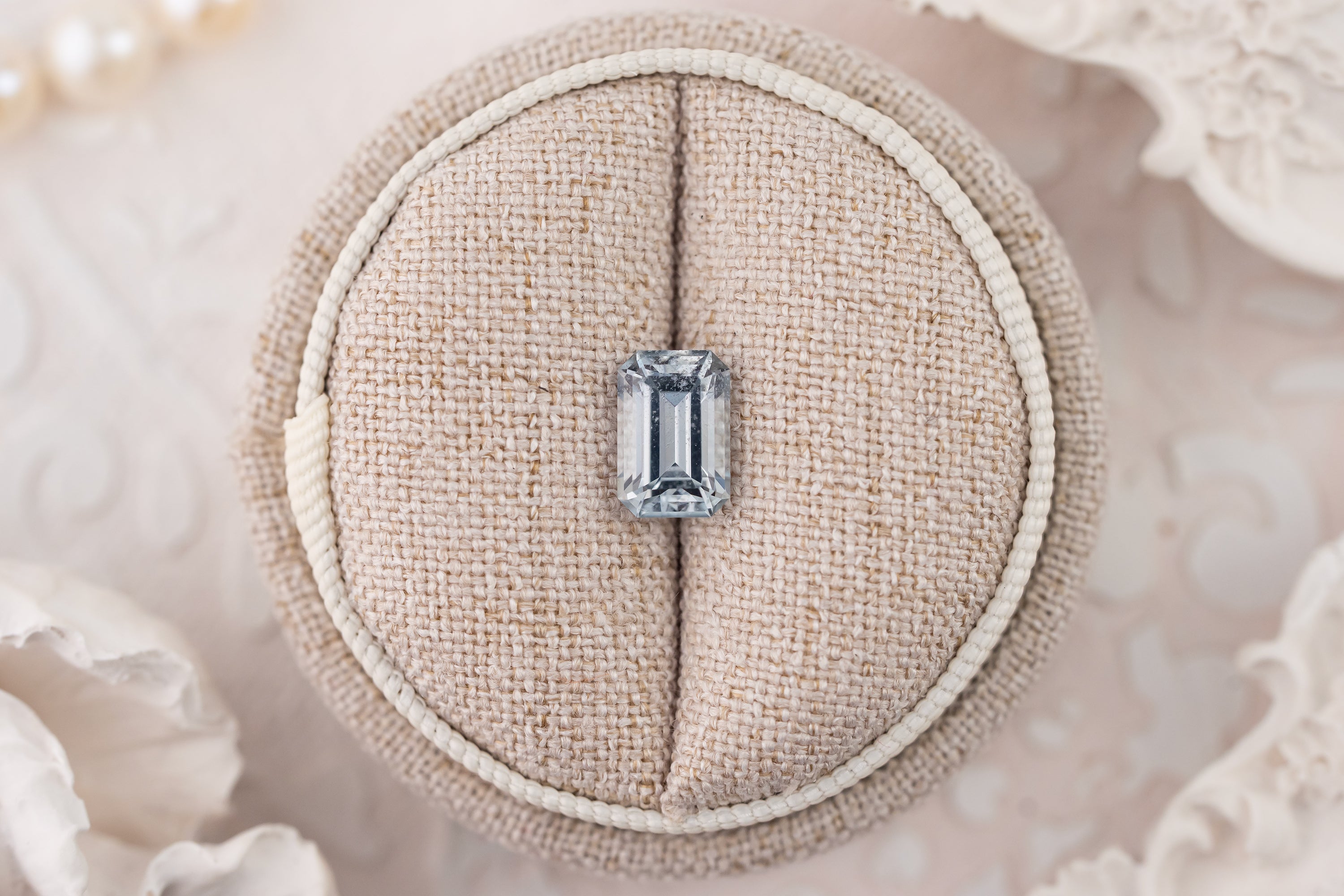 2.52 CT Emerald Cut Pale Blue Sapphire - Lavender Creek Gems