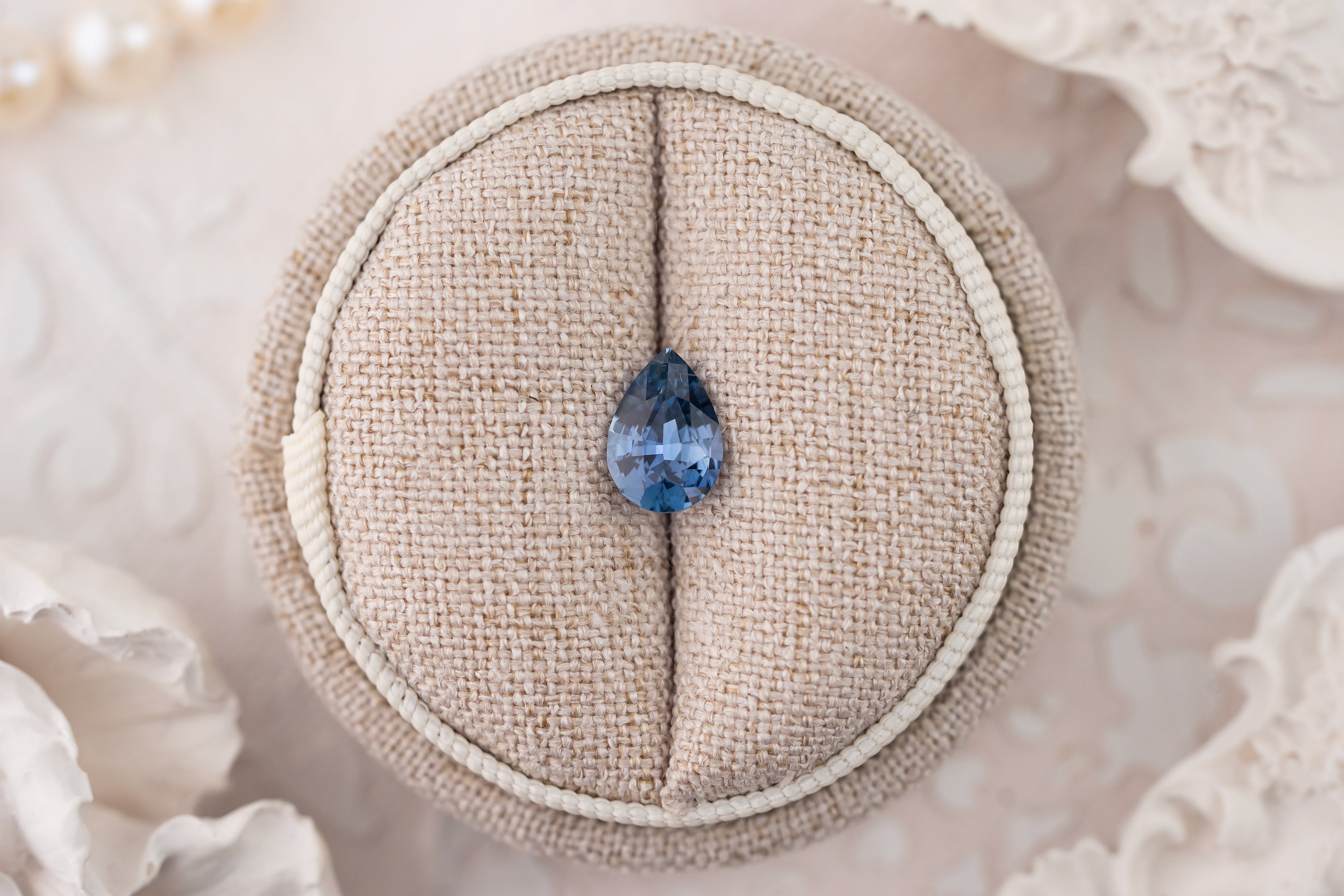 1.64 CT Pear Navy Blue Sapphire - Lavender Creek Gems