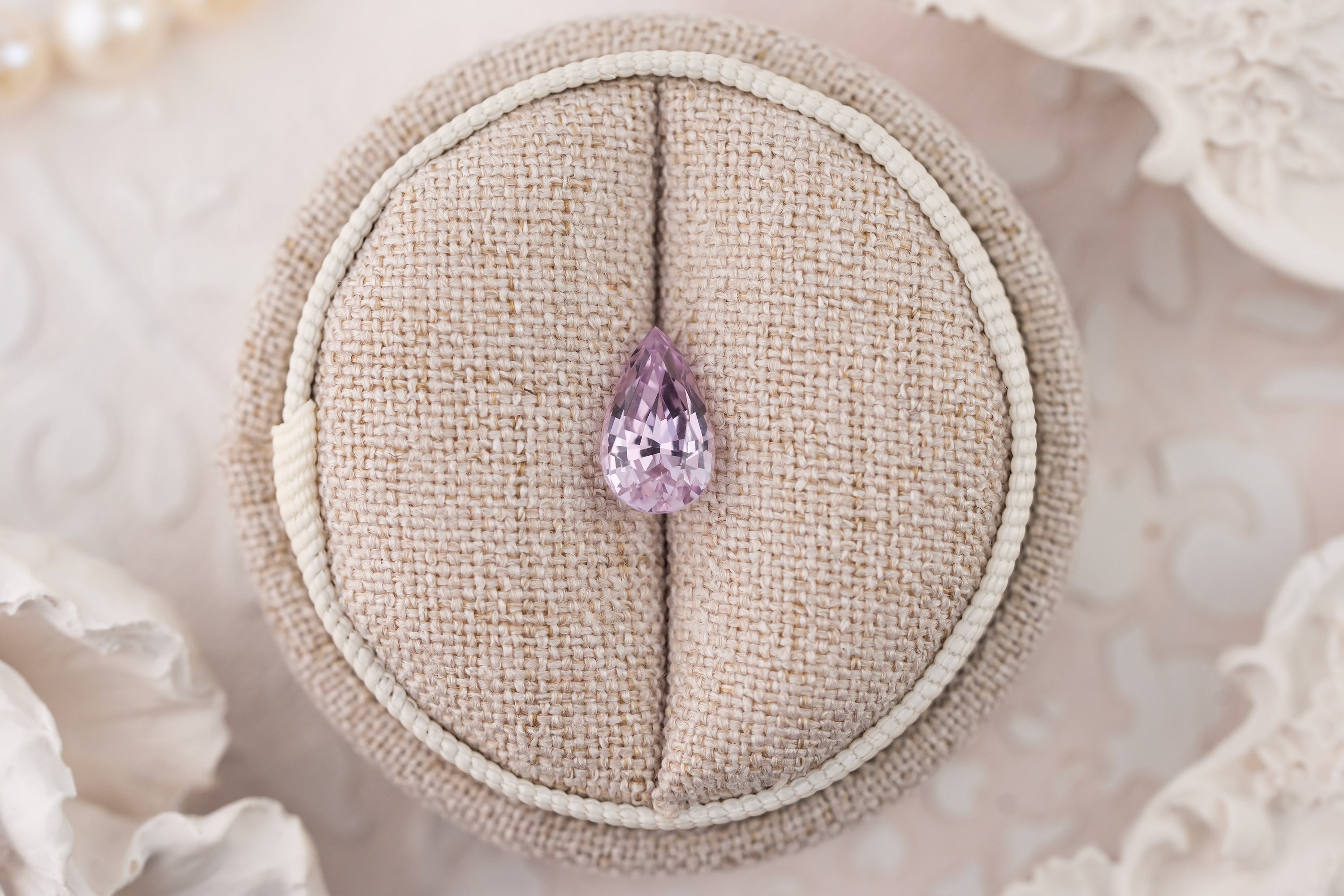 2.36 CT Pear Pastel Purple Sapphire - Lavender Creek Gems