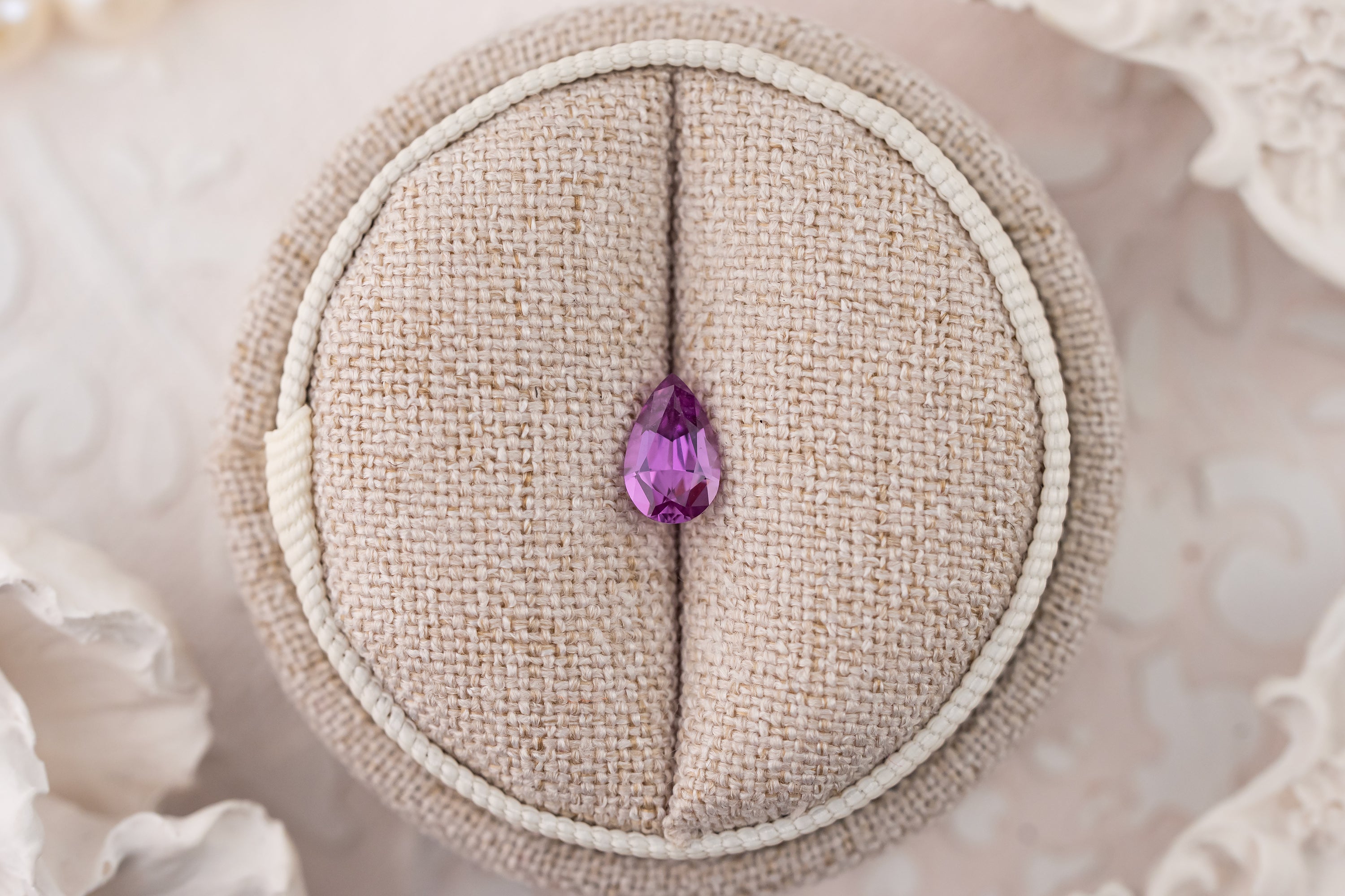 0.92 CT Pear Purple Sapphire - Lavender Creek Gems