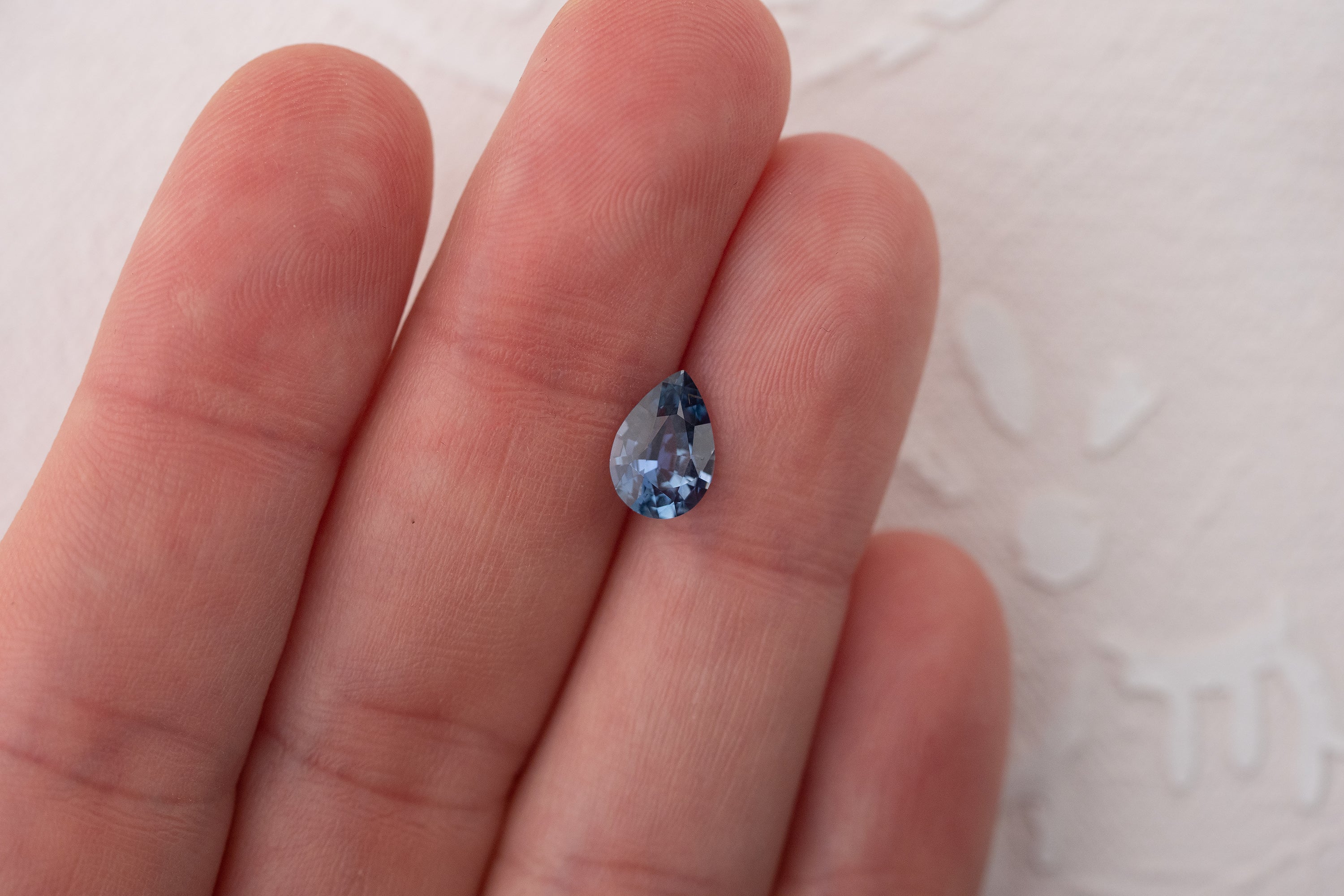 1.64 CT Pear Navy Blue Sapphire - Lavender Creek Gems