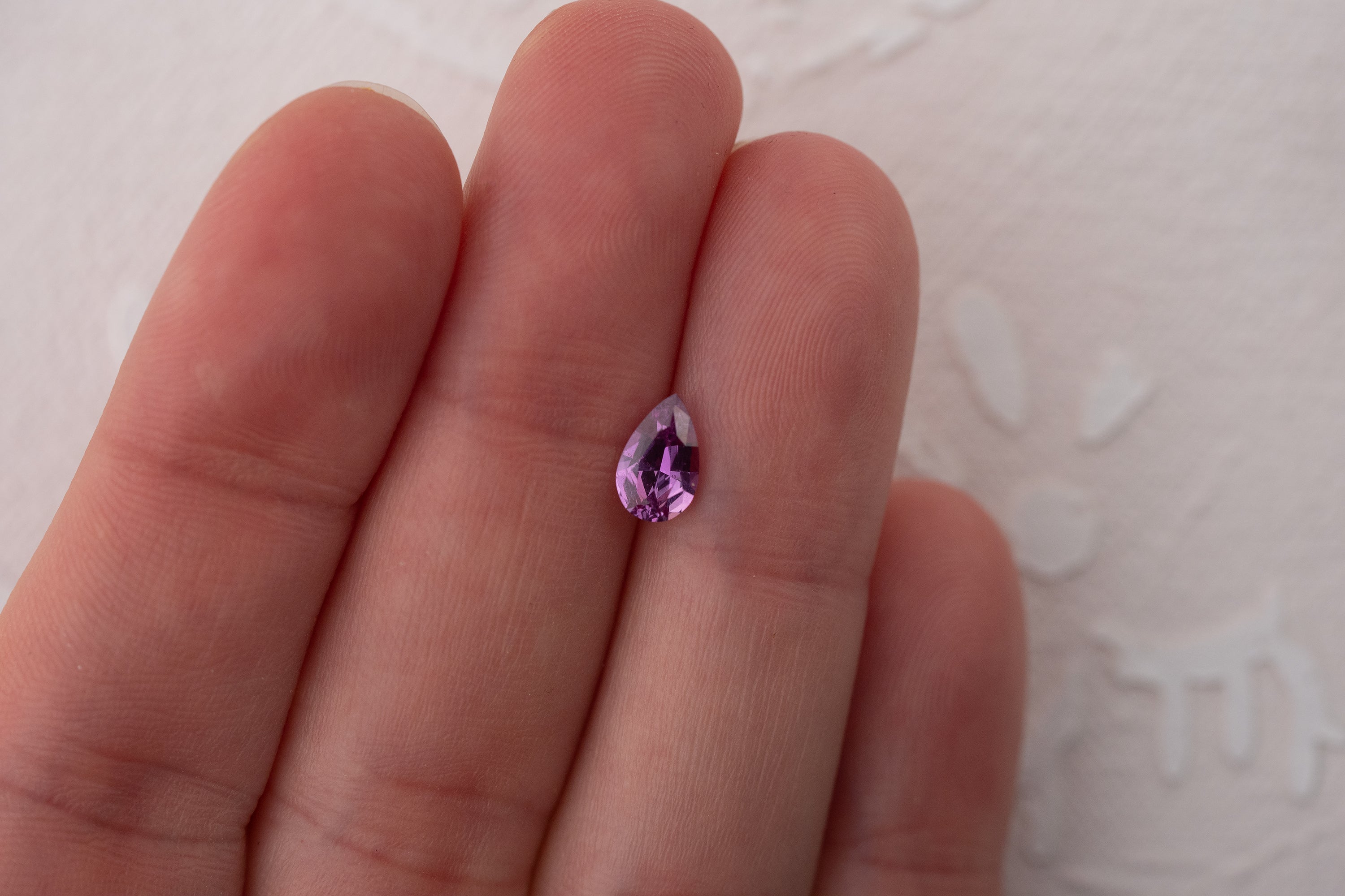0.92 CT Pear Purple Sapphire - Lavender Creek Gems