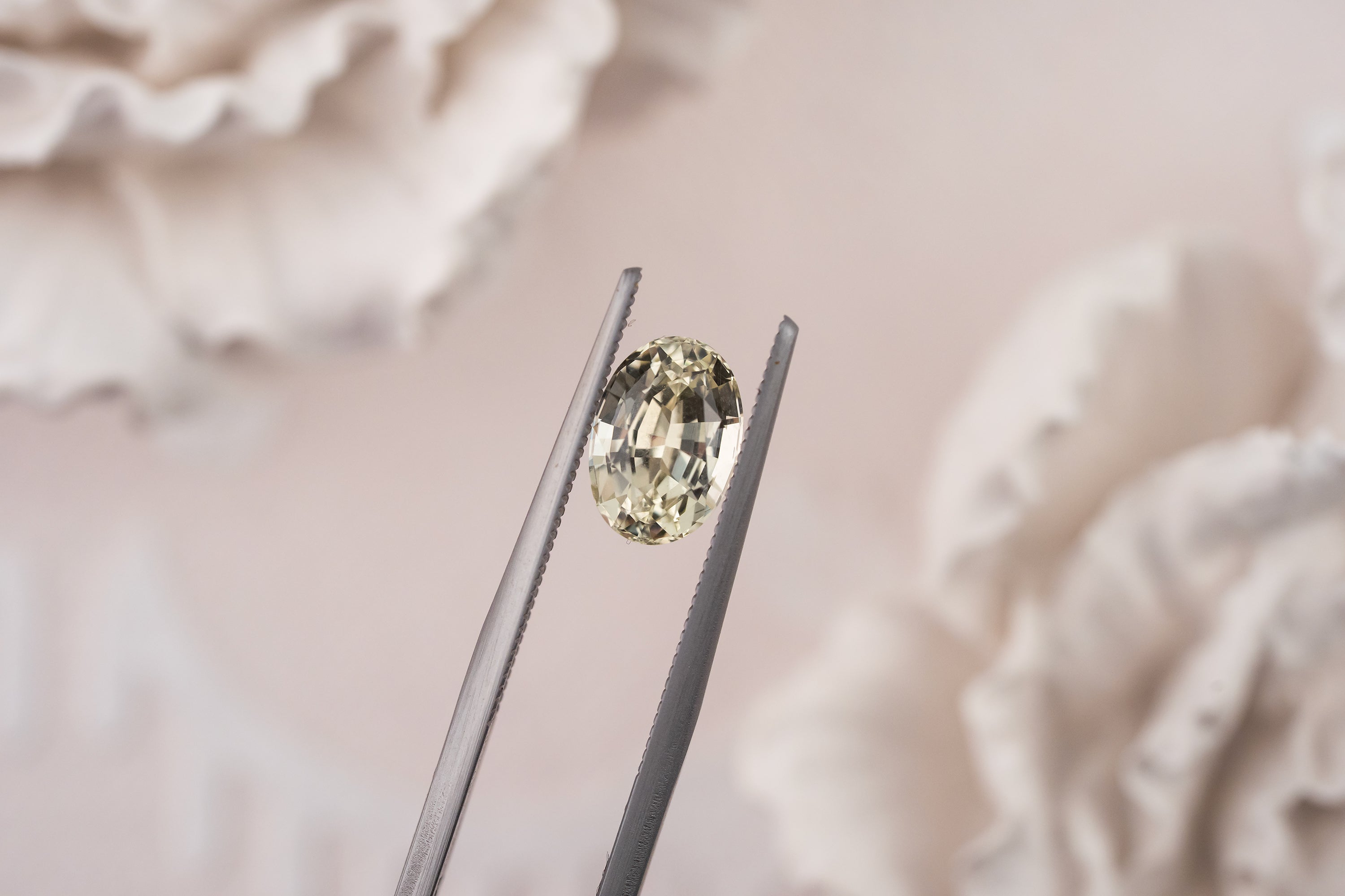 2.17 CT Oval Pale Mint Green Sapphire - Lavender Creek Gems