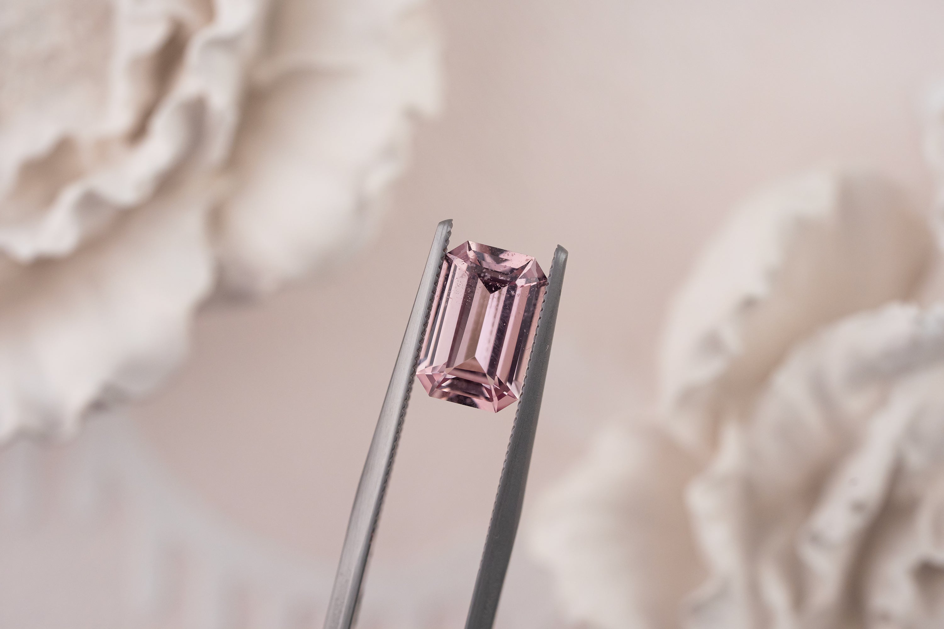 2.08 CT Emerald Cut Mauve Sapphire - Lavender Creek Gems