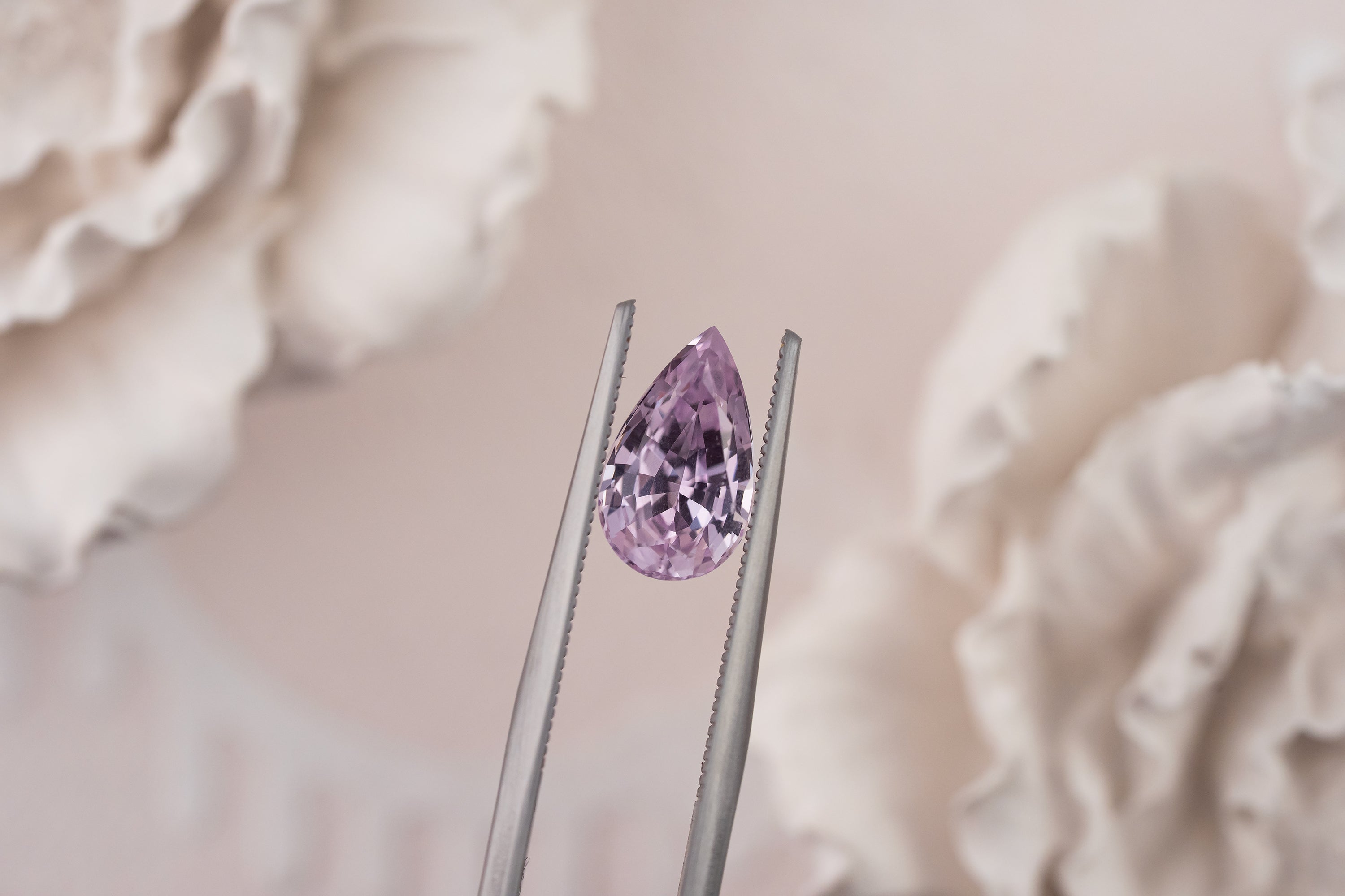 2.36 CT Pear Pastel Purple Sapphire - Lavender Creek Gems