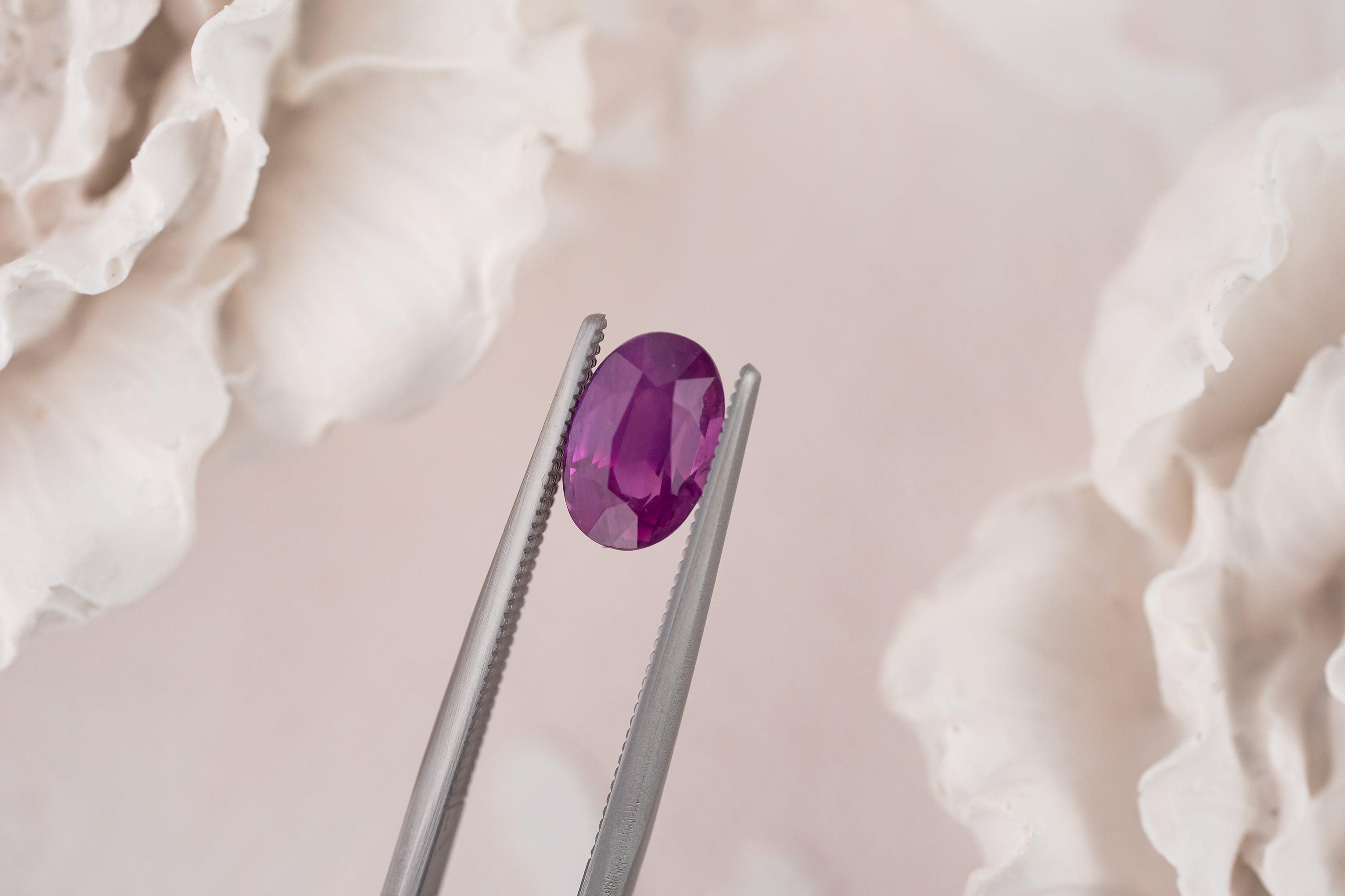 1.84 CT Oval Pinkish Red Sapphire