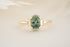 The Sura Ring - 1.1 CT Oval Teal Montana Sapphire - Lavender Creek Gems
