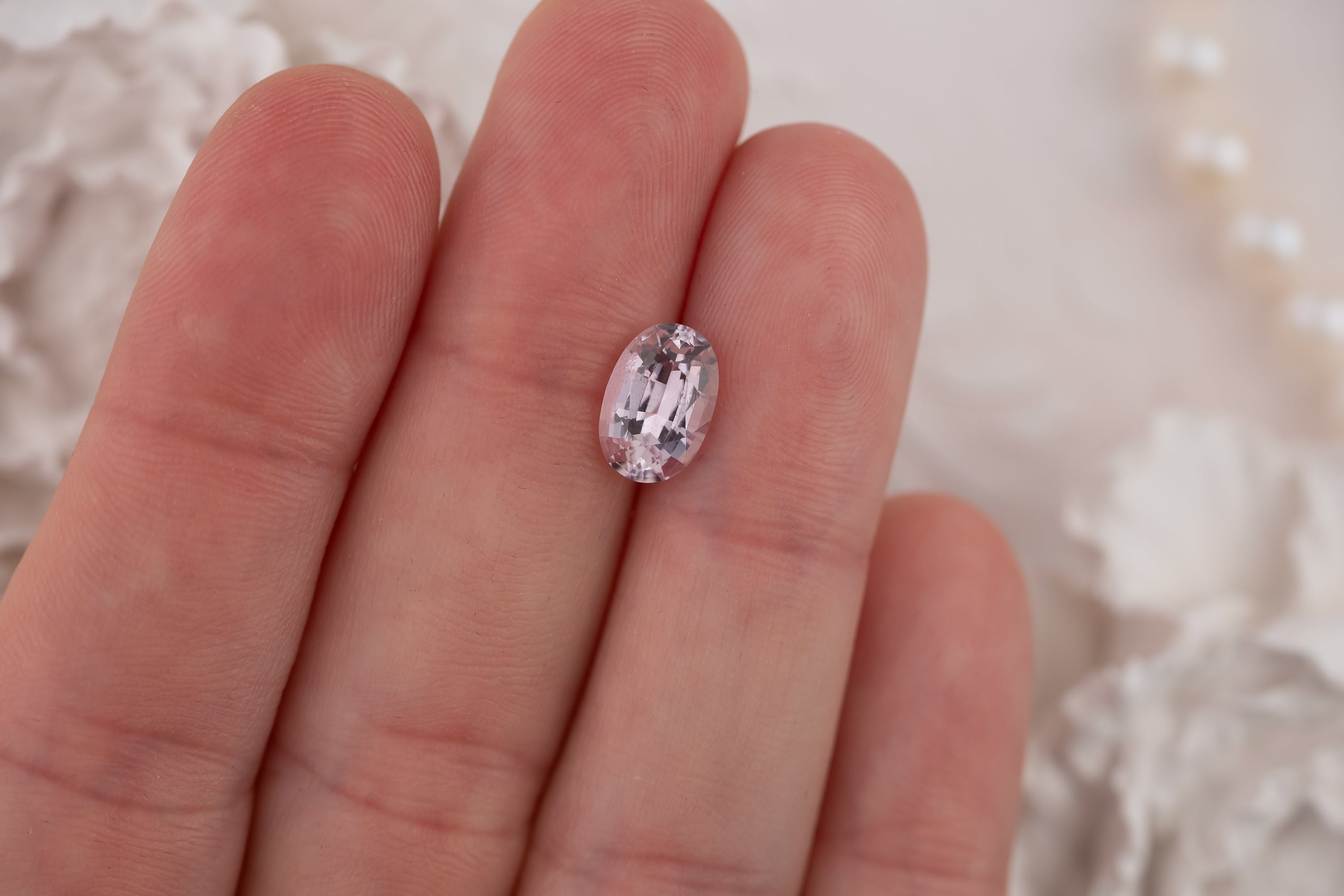 2.78 CT Oval Pastel Pink Sapphire