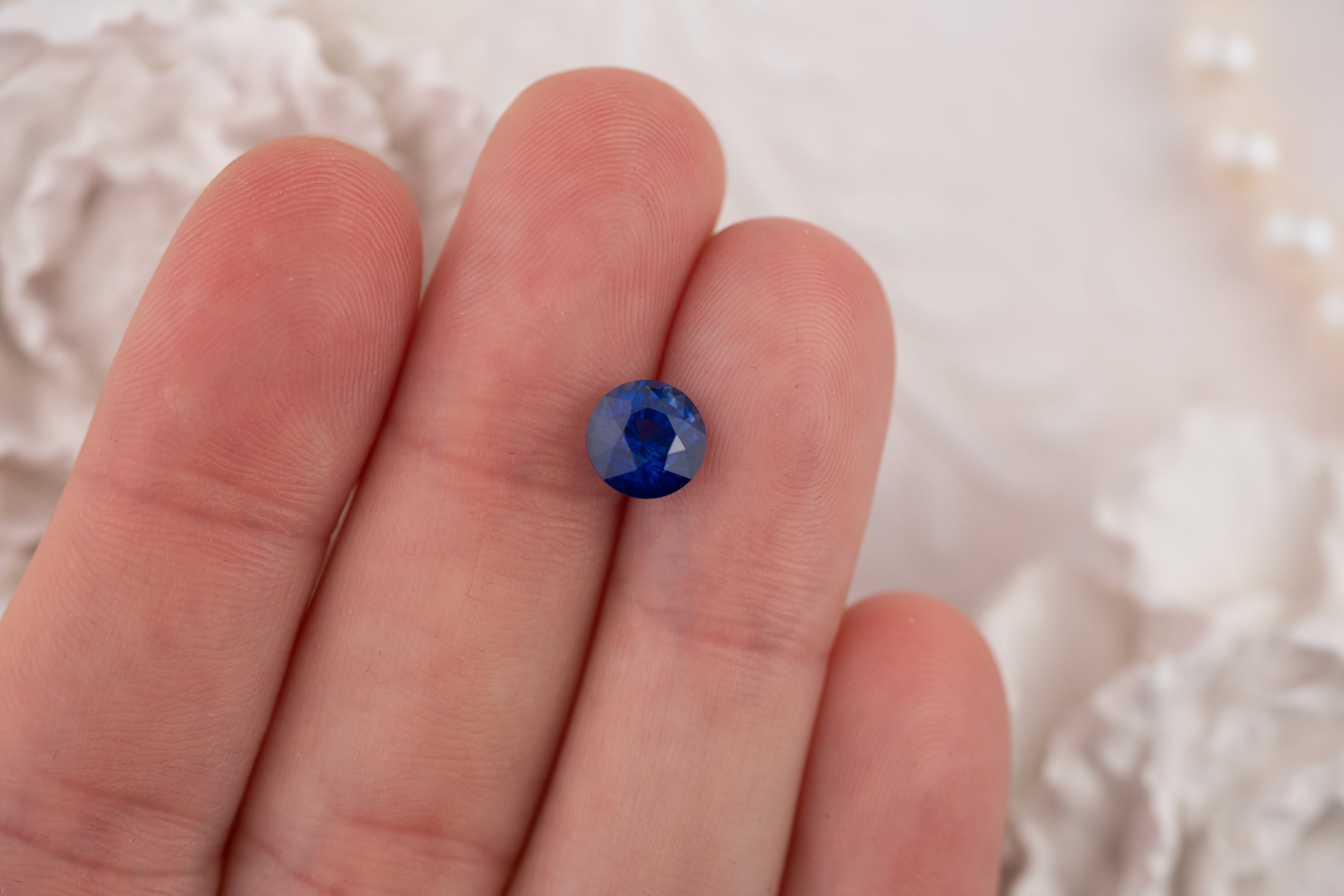 2.3 CT Round Royal Blue Sapphire - Lavender Creek Gems