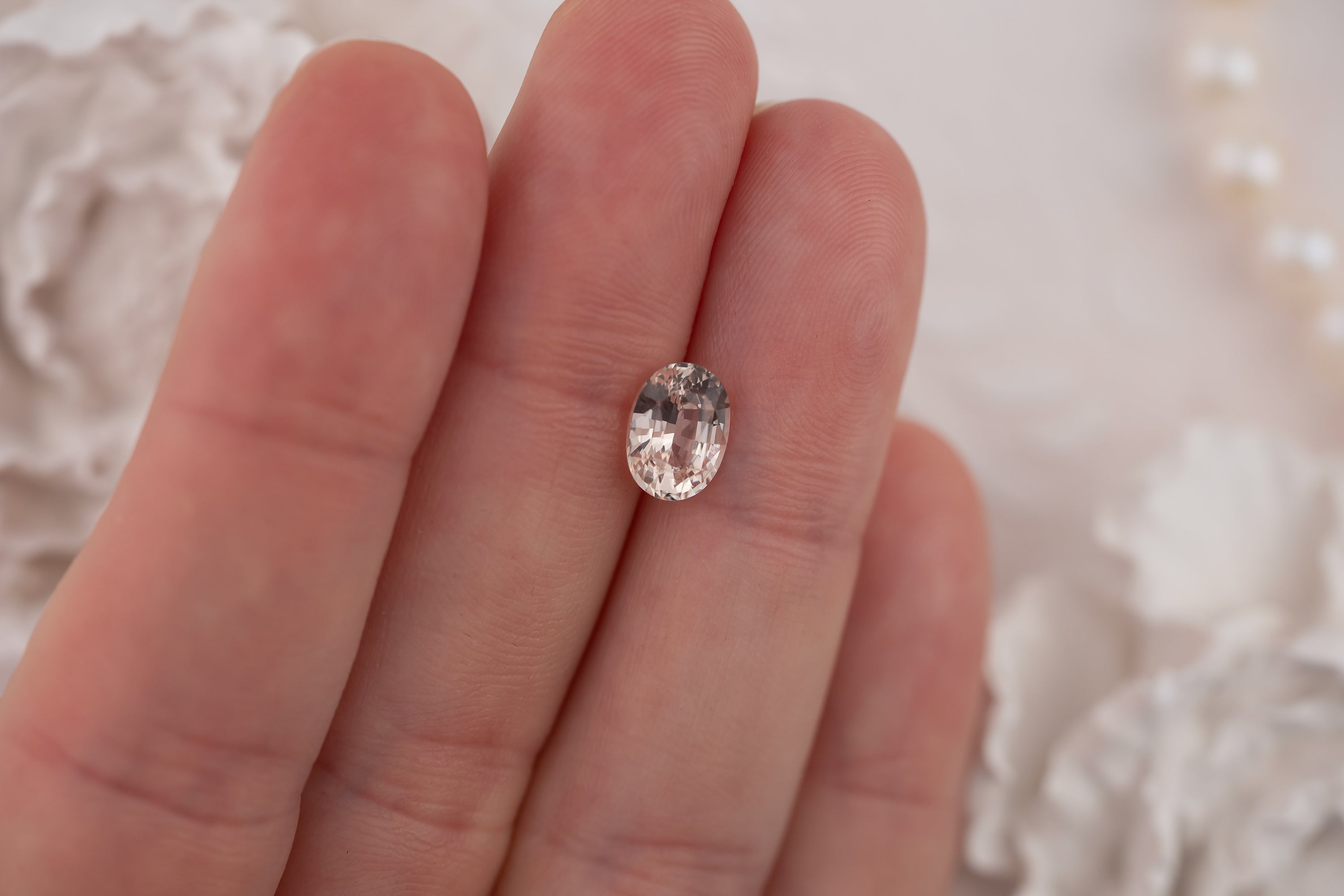 2.09 CT Oval Golden Apricot Sapphire