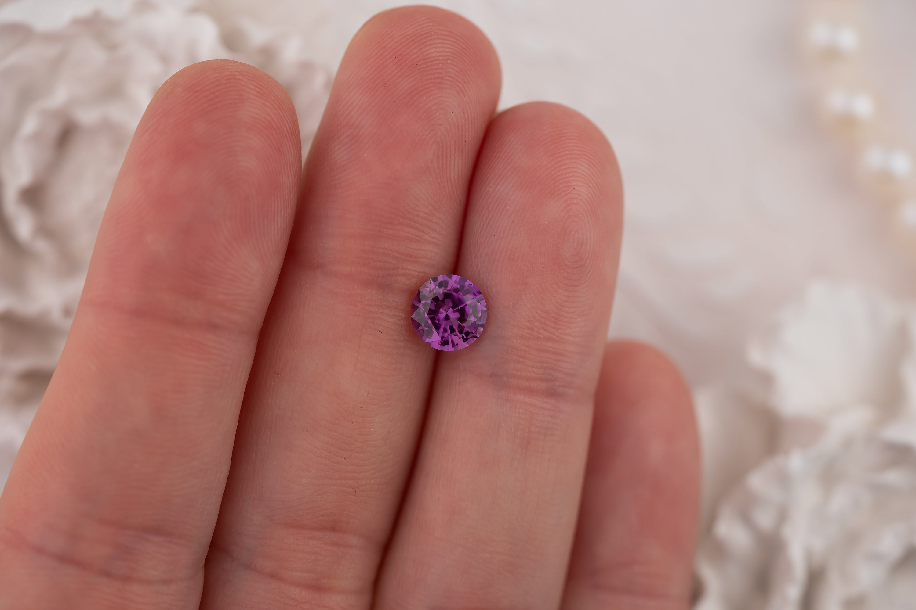 1.5 CT Round Magenta Sapphire
