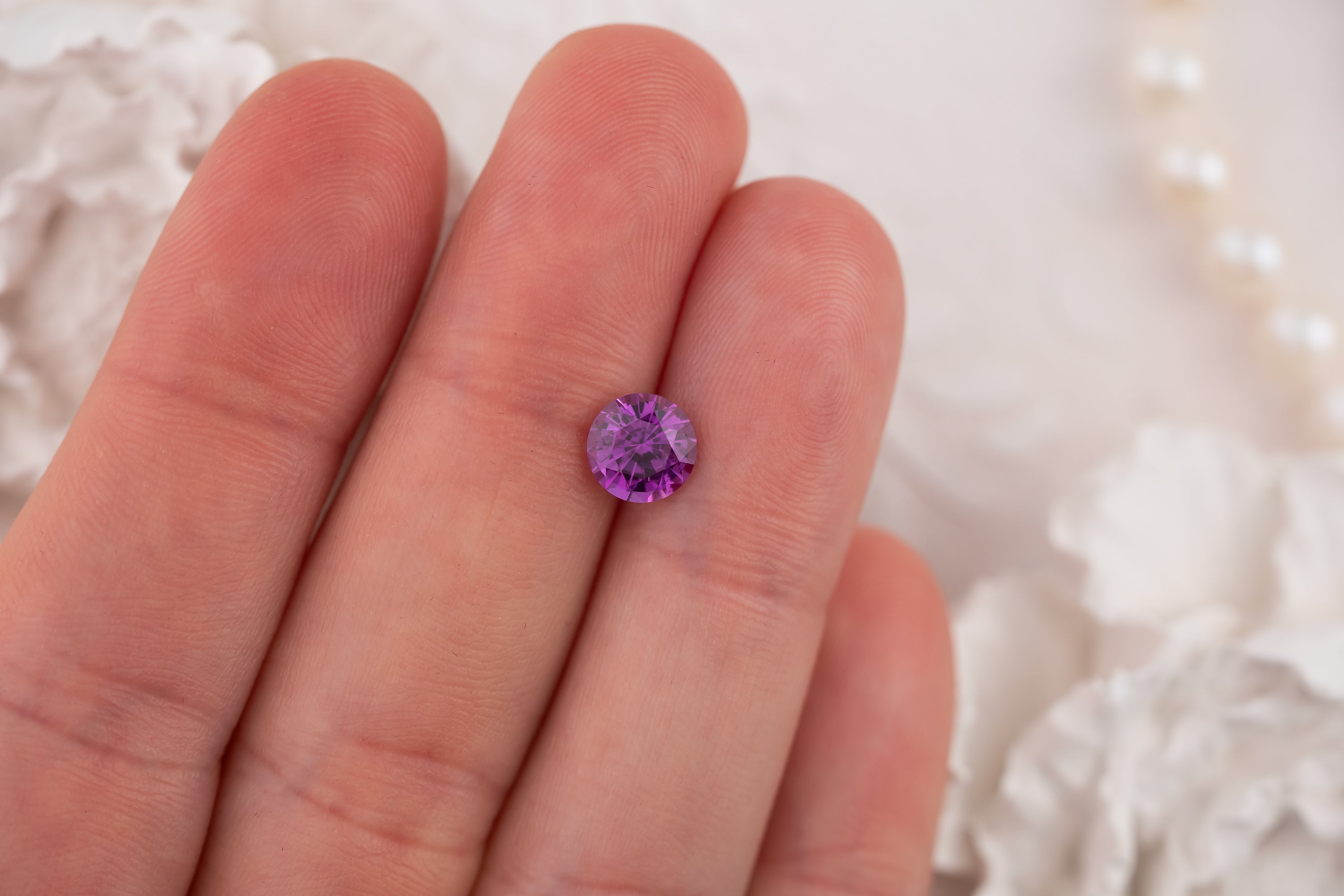 1.63 CT Round Magenta Sapphire