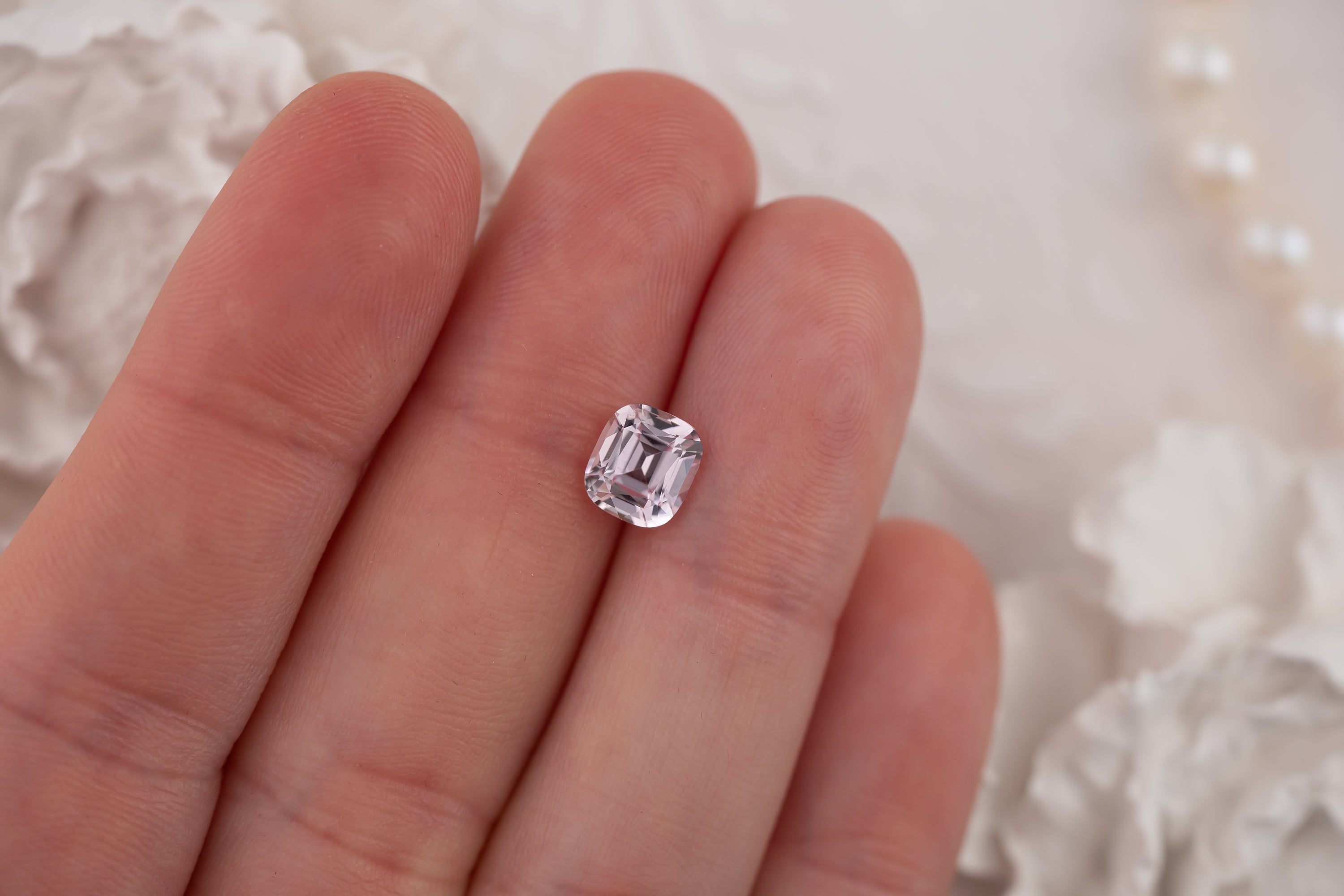 2.03 CT Cushion Pastel Pink Sapphire