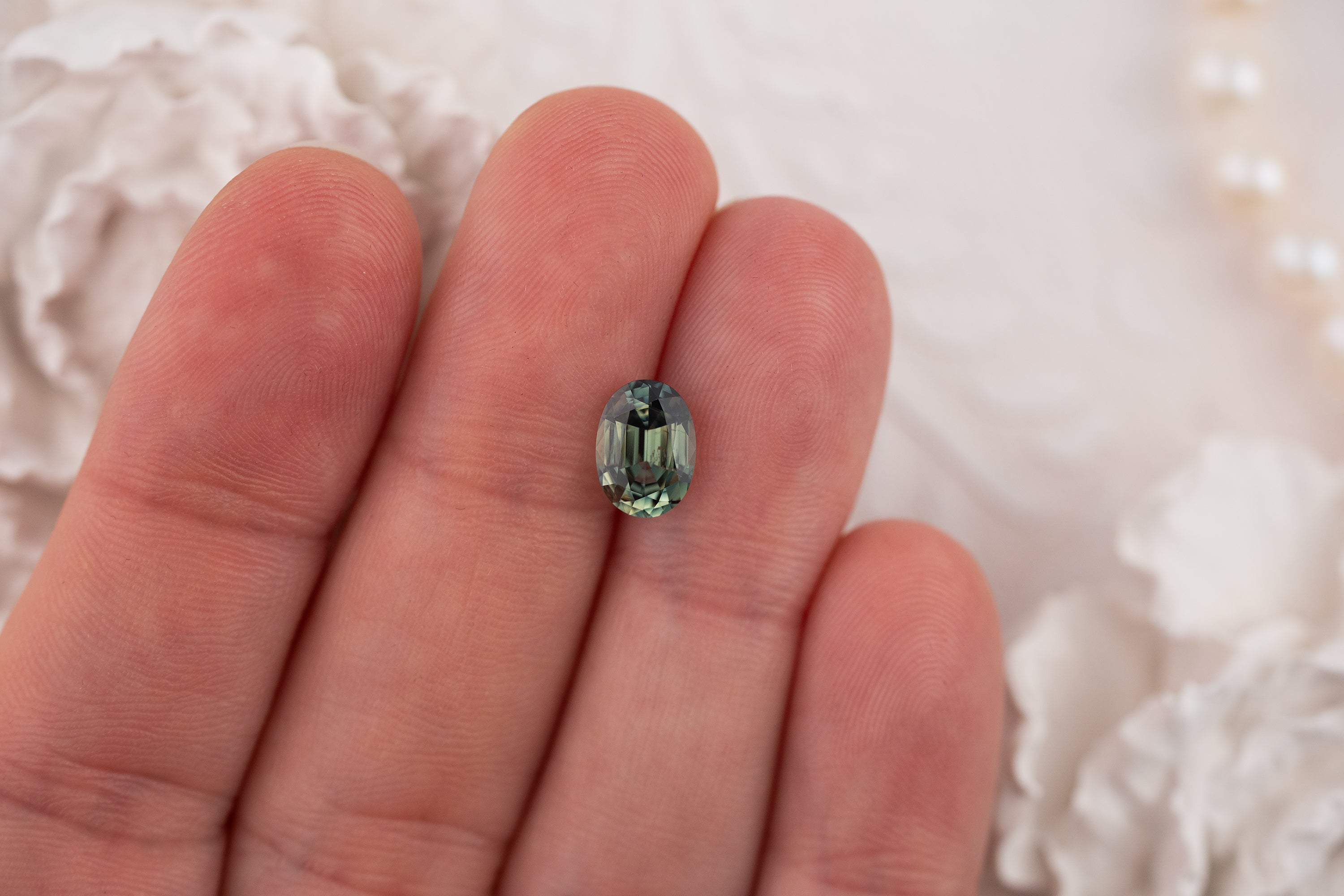 2.04 CT Oval Teal/Green Sapphire - Lavender Creek Gems