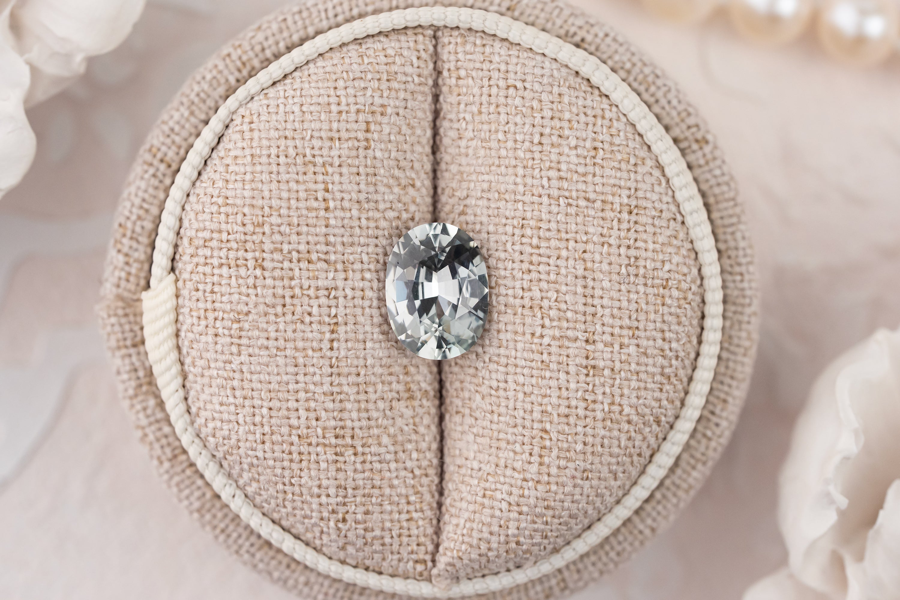 2.53 CT Oval Pastel Green Sapphire