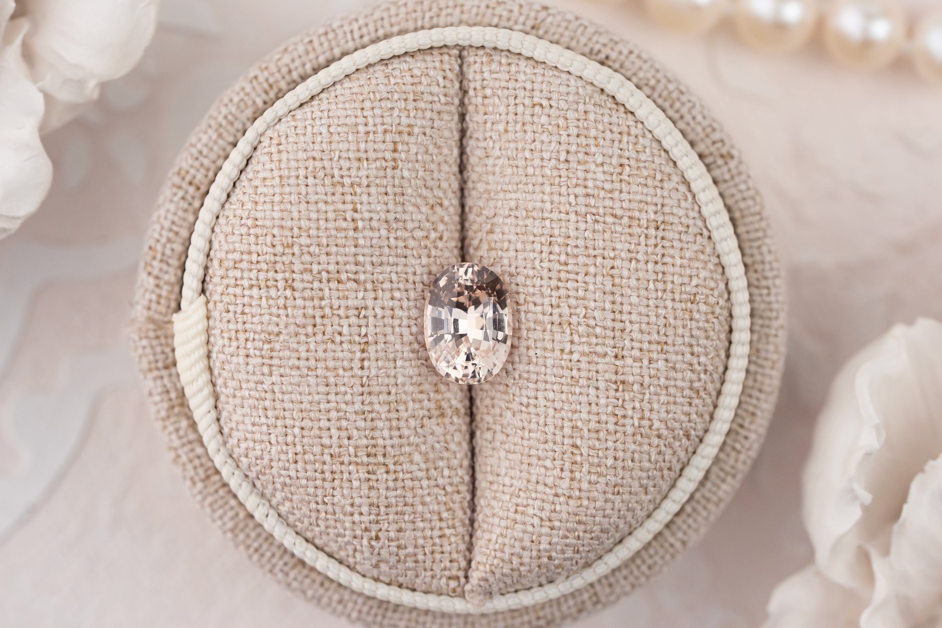 2.09 CT Oval Golden Apricot Sapphire