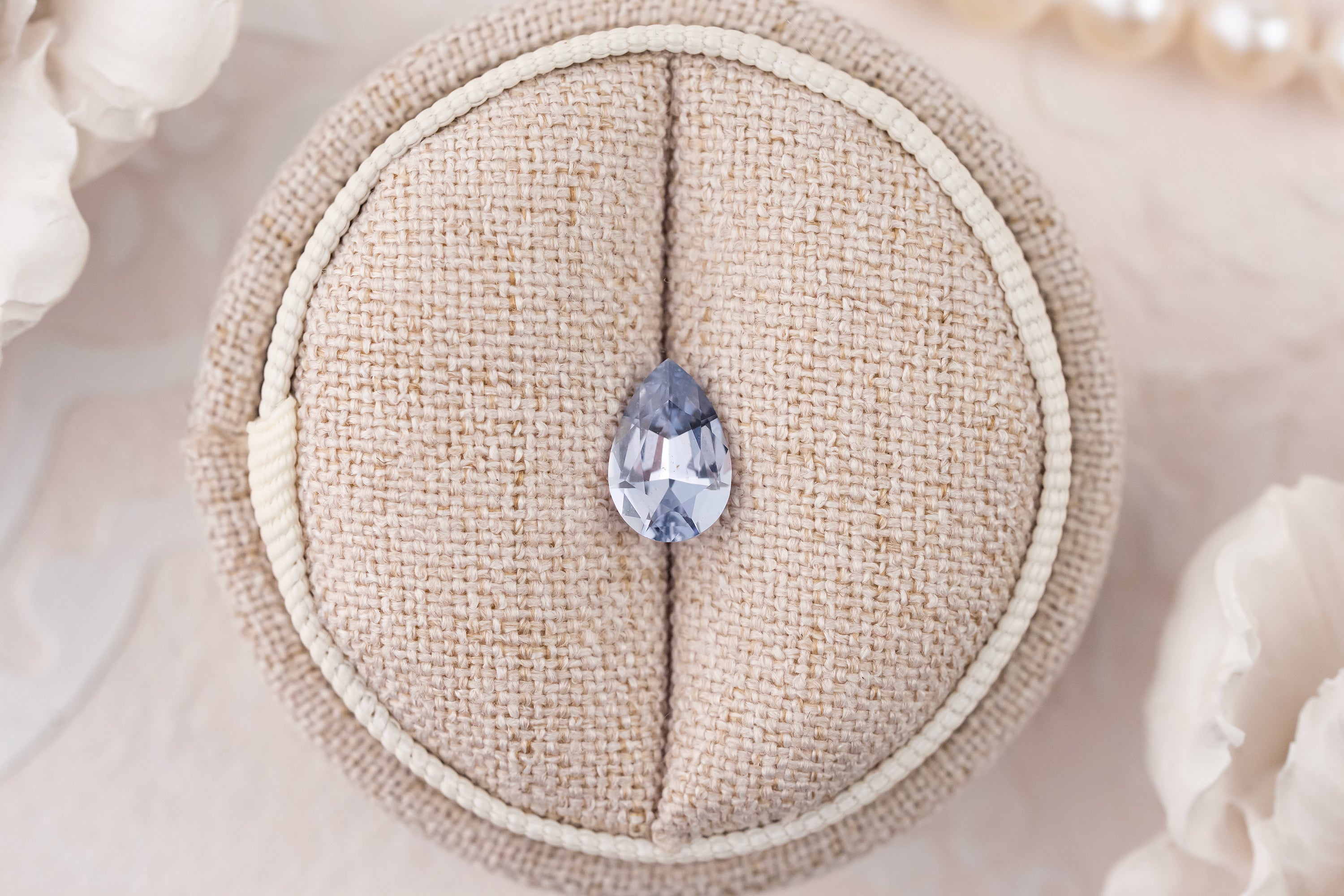 1.55 CT Pear Light Blue Sapphire