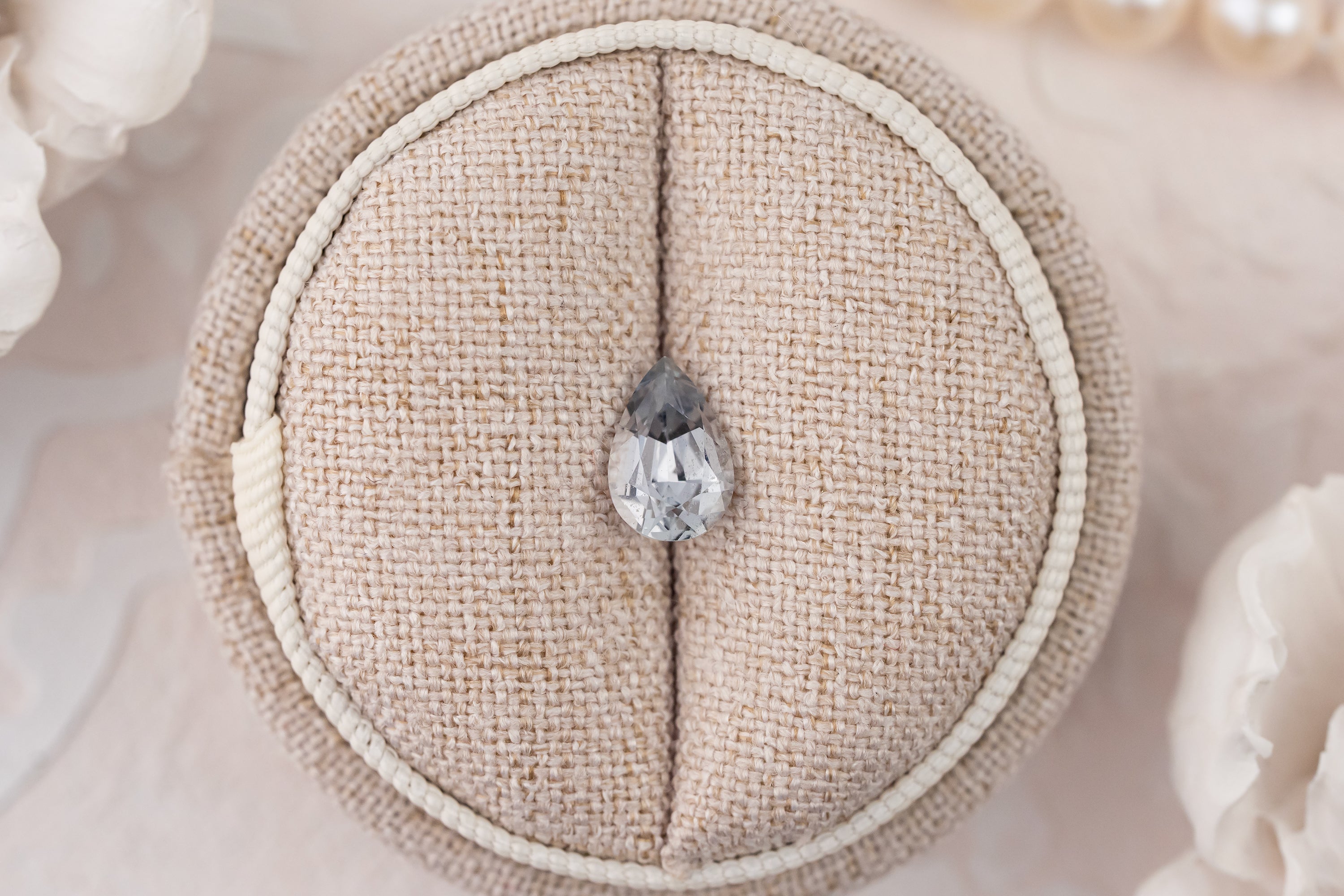 1.7 CT Pear Pastel Blue Sapphire