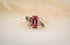 The Fleur 1.71 CT Emerald Cut Pink Tourmaline Ring - Lavender Creek Gems