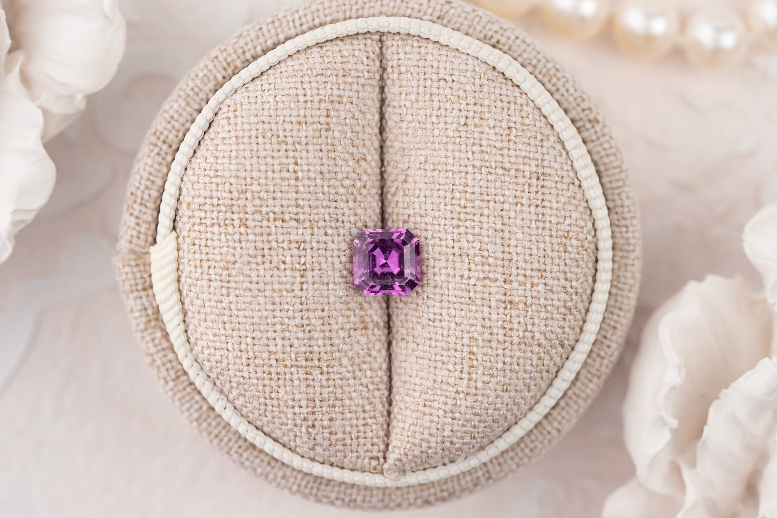 1.25 CT Asscher Purple Sapphire