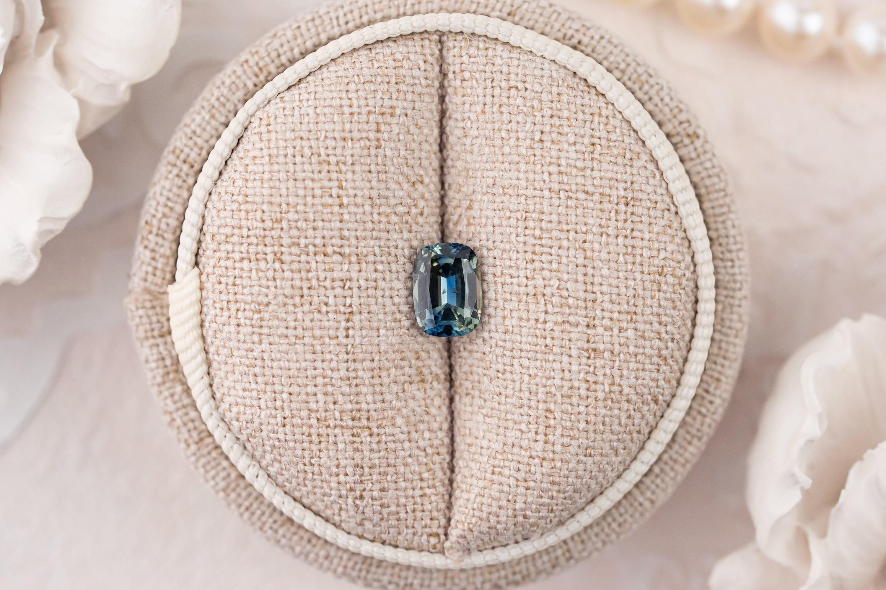 1.15 CT Elongated Cushion Bicolor Blue/Teal Sapphire - Lavender Creek Gems