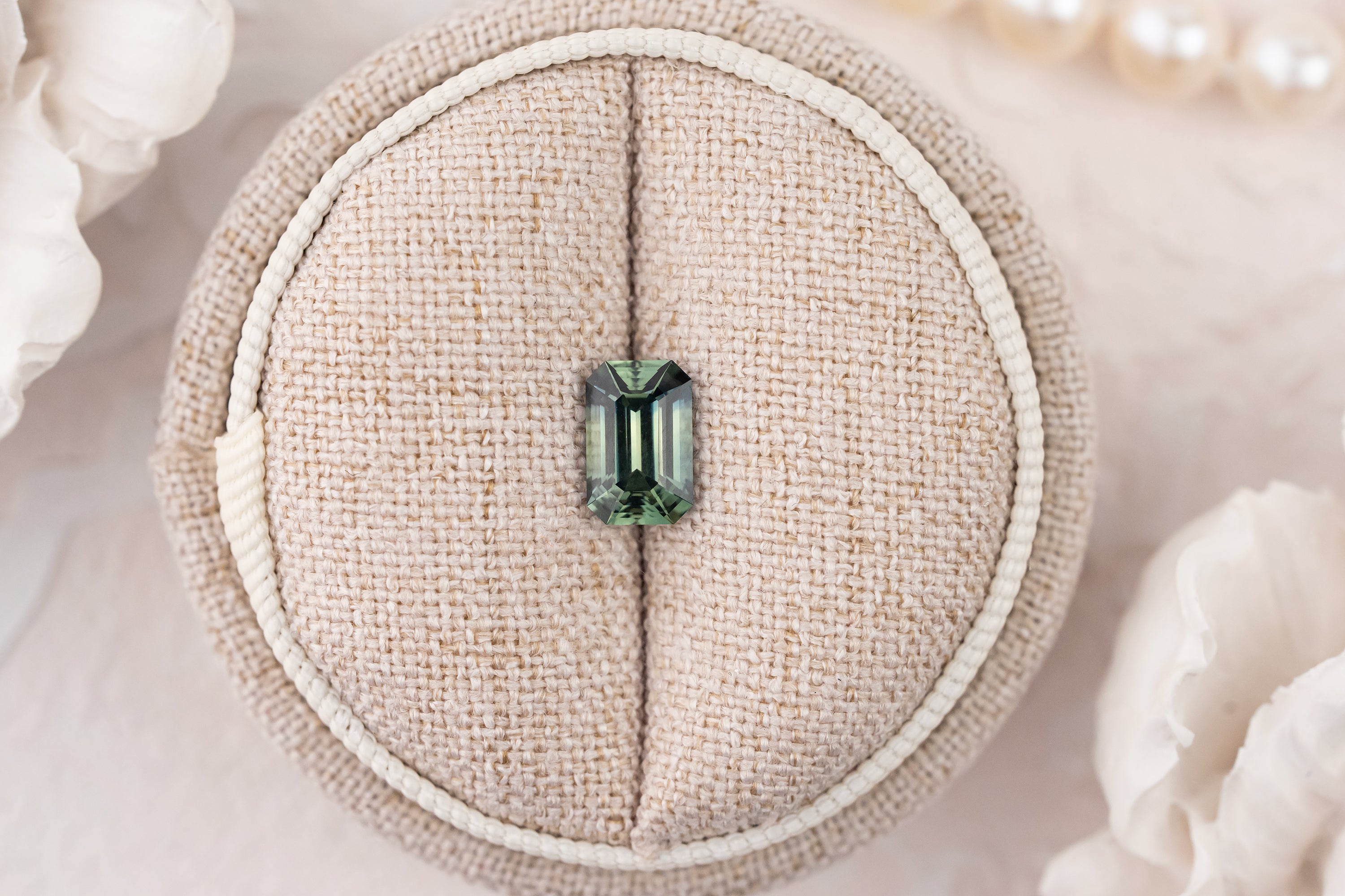 1.67 CT Emerald Cut Teal Sapphire - Lavender Creek Gems