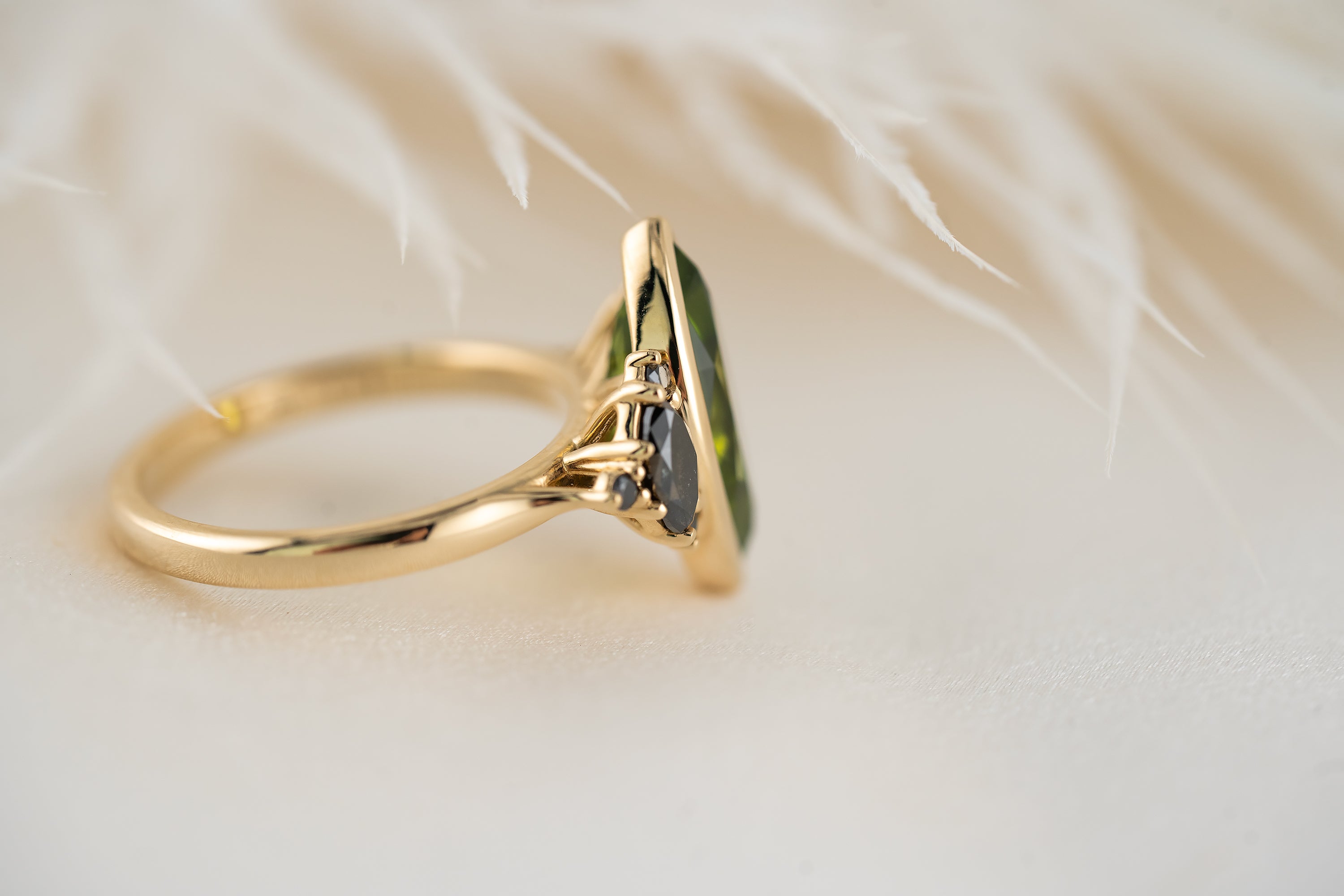 The Maren Ring | 3.15 CT Marquise Peridot - Lavender Creek Gems