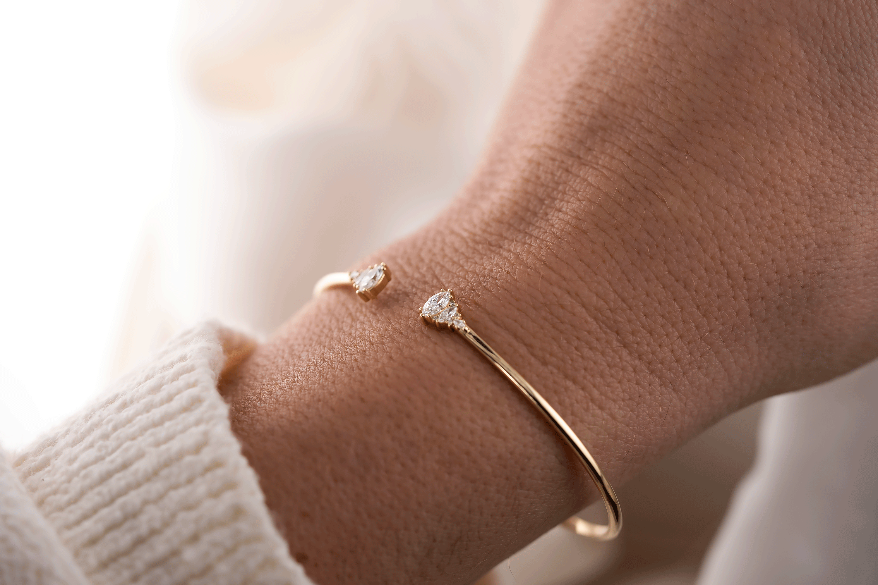 The Maeve | Open Cuff Bracelet - Lavender Creek Gems
