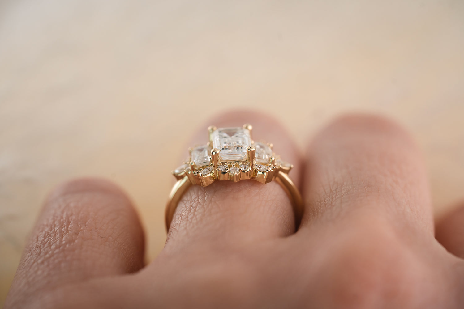 The Marial 1.59 CT Emerald Cut Diamond Ring - Lavender Creek Gems