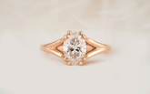 The Weaver Ring | Oval Diamond - Lavender Creek Gems