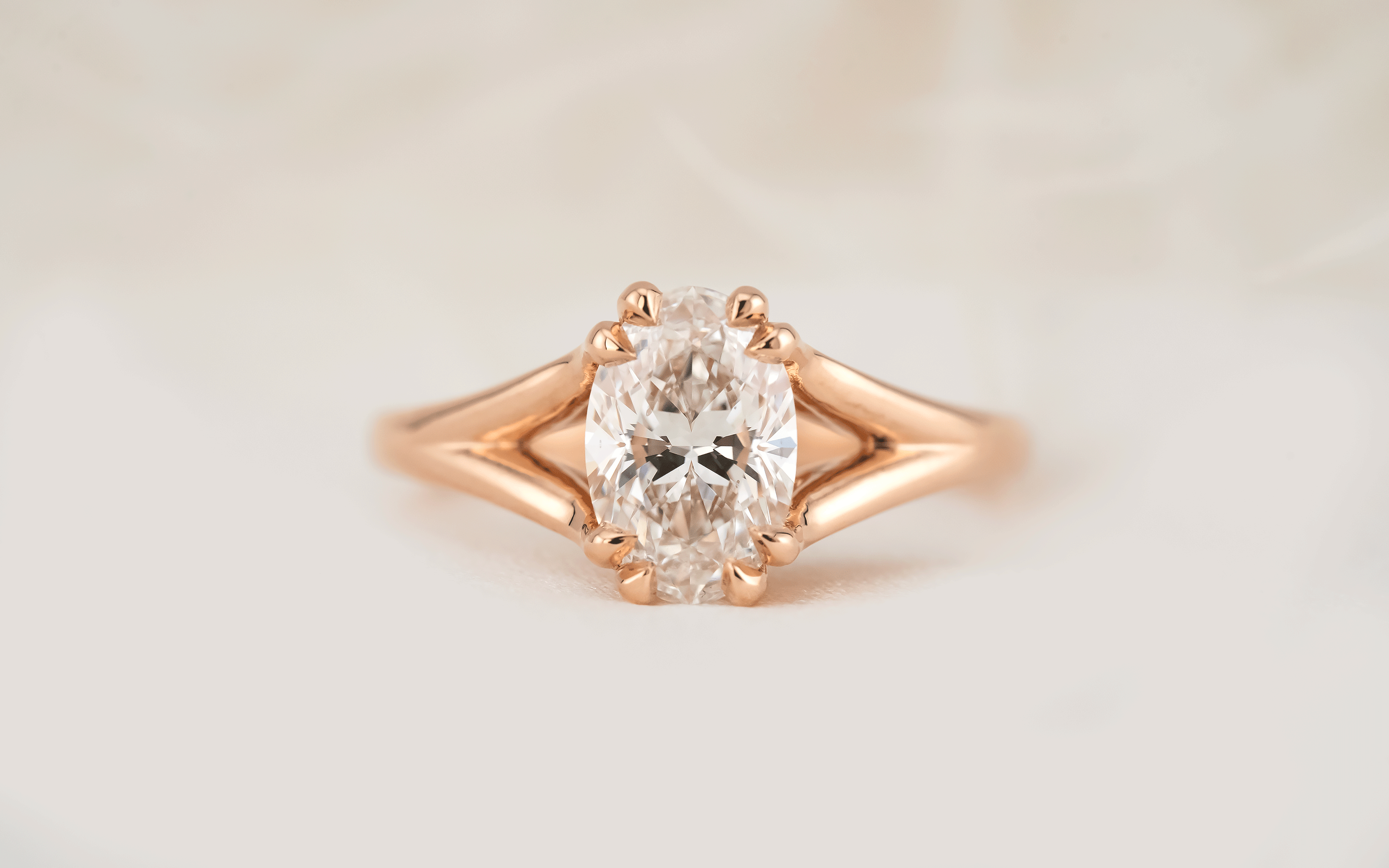 The Weaver Ring | Oval Diamond - Lavender Creek Gems
