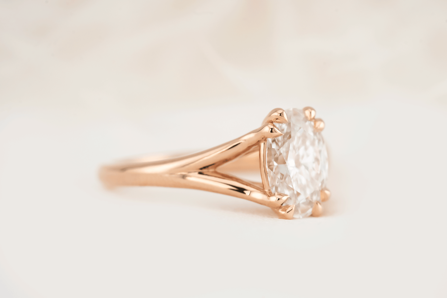 The Weaver Ring | Oval Diamond - Lavender Creek Gems