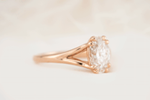 The Weaver Ring | Oval Diamond - Lavender Creek Gems