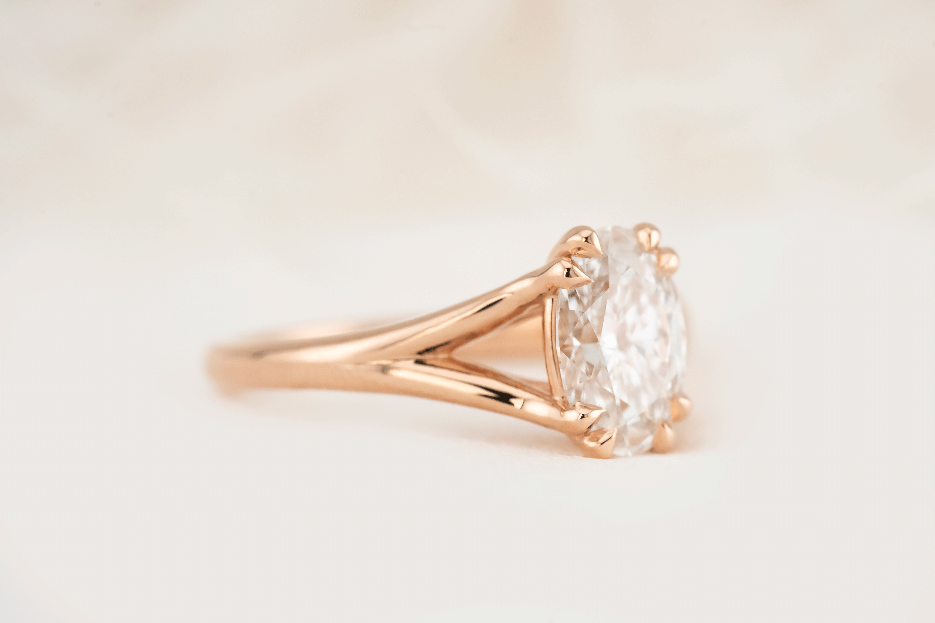 The Weaver Ring | Oval Diamond - Lavender Creek Gems