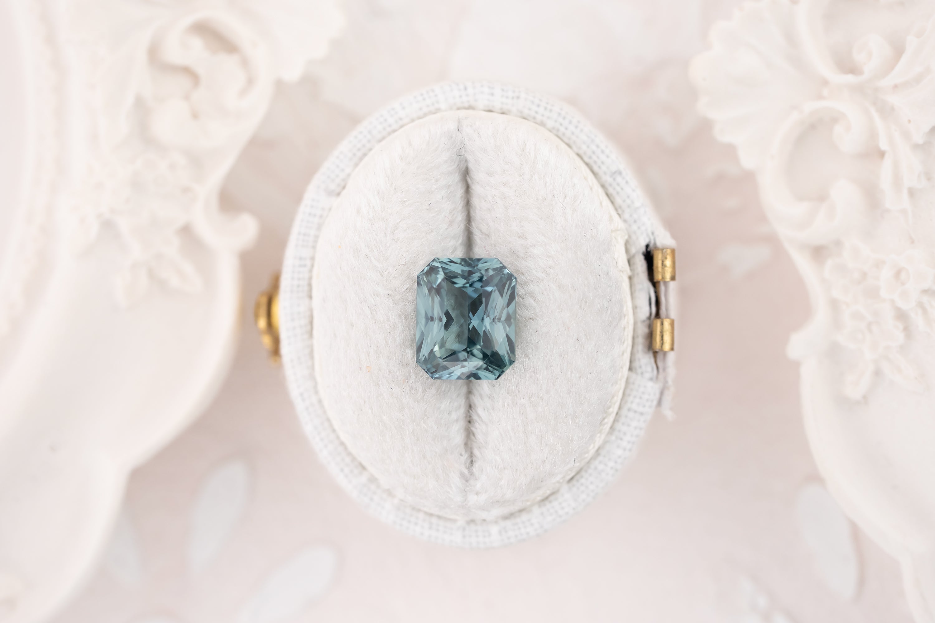 3.13 CT Radiant Teal Sapphire - Lavender Creek Gems