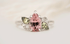 The Fleur Ring | 1.8 CT Pear Pink Tourmaline - Lavender Creek Gems