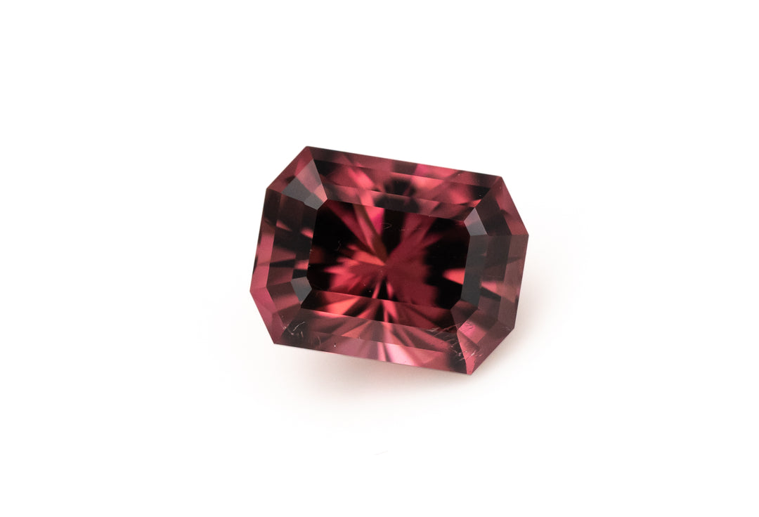 4.1 CT Radiant Cut Reddish Pink Tourmaline