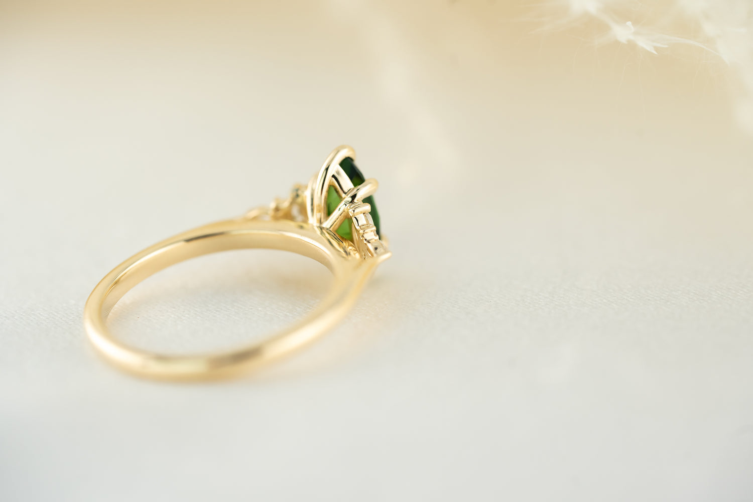 The Maeve 1 CT Marquise Chrome Tourmaline Ring - Lavender Creek Gems