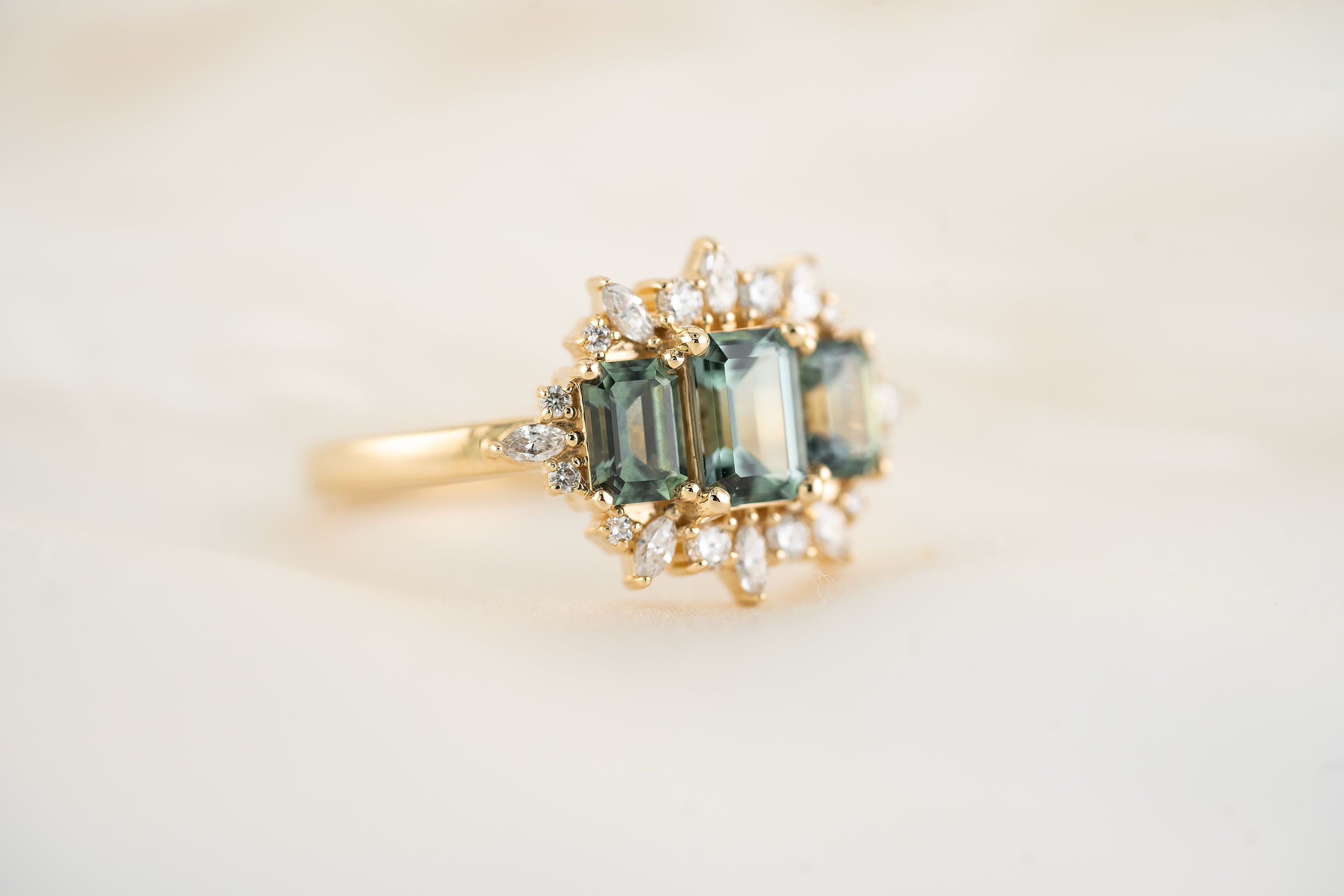 The Marial Ring | Montana Sapphire - Lavender Creek Gems